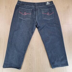 Red Ape Denim Jeans‎ Mens Size 50 Red Embroidery Baggy Hip Hop Y2K 90's